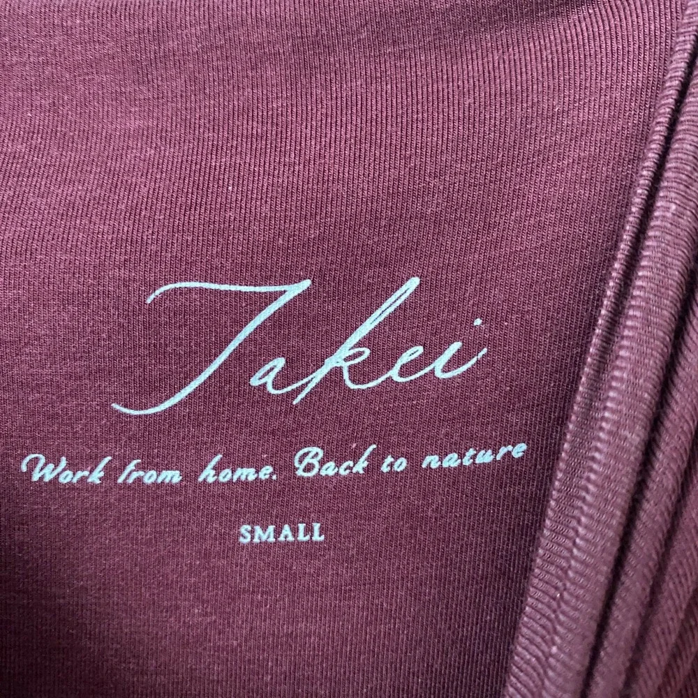 Takei S Cottage Maroon‎ Maxi Skirt Bamboo Organic Cotton Stretch Sustainable Eco